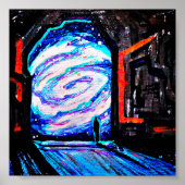 Poster Seul avec l'abîme brillant (Devant)