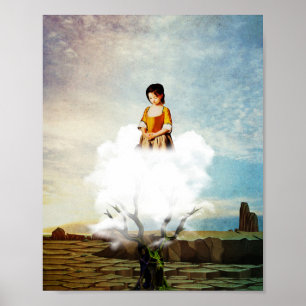 Poster seul dans le désert