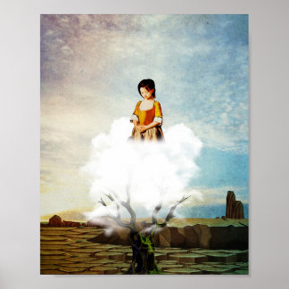 Poster seul dans le désert