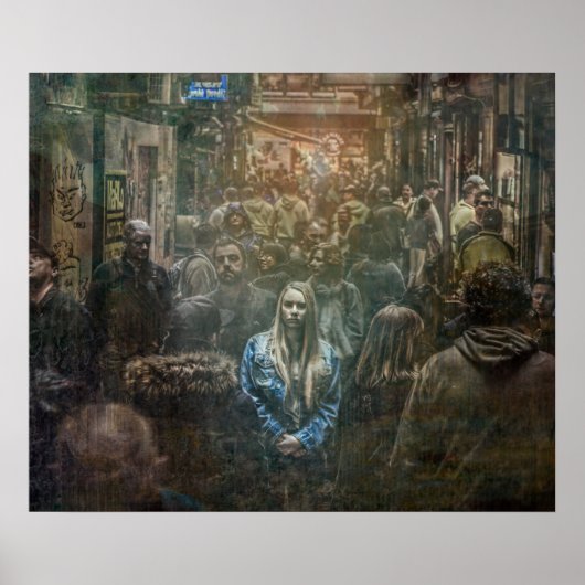 Poster Seul dans une foule (Devant)