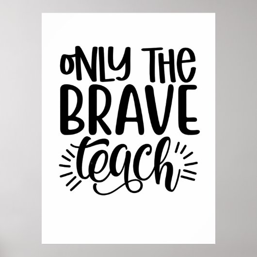 Poster Seul Le Brave Enseignant (Devant)