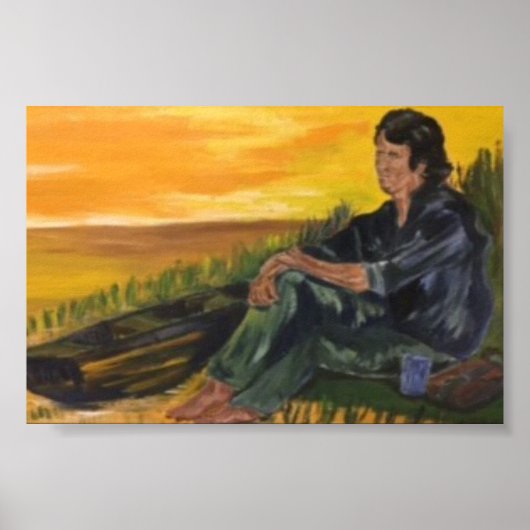 Poster seul près de la rivière/Sarr (Devant)