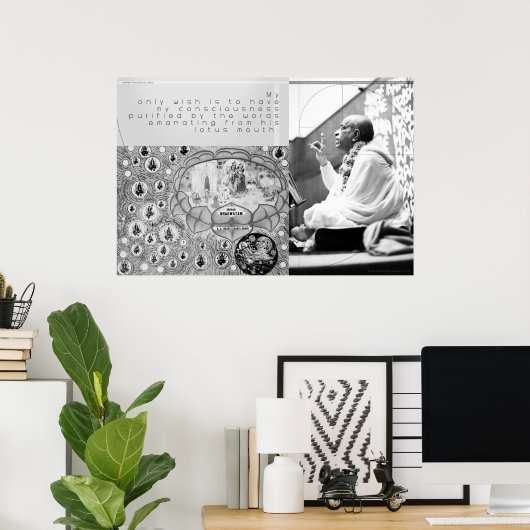 Poster Seul souhait (Bureau à domicile)