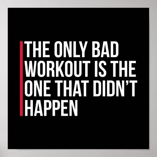 Poster Seule Citation De Salle De Fitness Incorrecte (Devant)