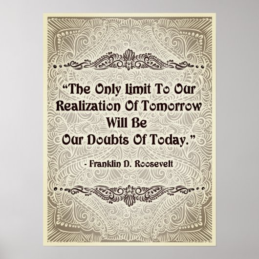 Poster Seule limite - Citation positive (Devant)