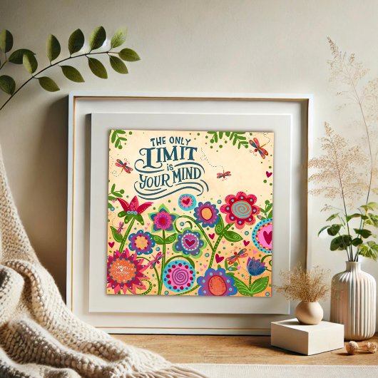 Poster Seule Limite est votre inspiritisme de citation me