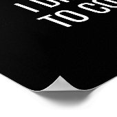 Poster Seulement Cette Citation Loin Motivationnelle Post (Coin)