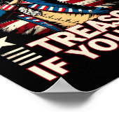 Poster Seulement la trahison si vous perdez 4 juillet Geo (Coin)