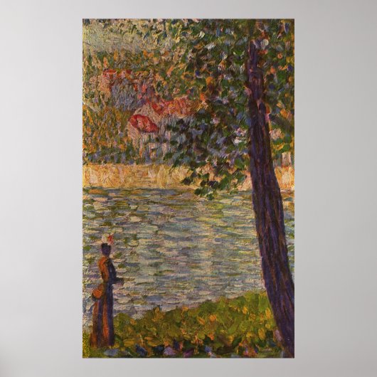 Poster Seurat : La promenade du matin (La Seine à Courbev (Devant)