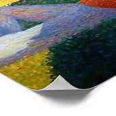 Poster Seurat : Un dimanche à La Grande Jatte (Coin)