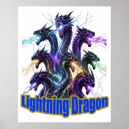 Poster Seven-Headed Lightning Dragon (Devant)
