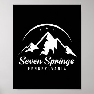Poster Seven Springs Pennsylvania Ski Resort Snowb