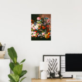 Poster Severin Roesen - Vie De Fleurs Et De Fruits (Bureau à domicile)