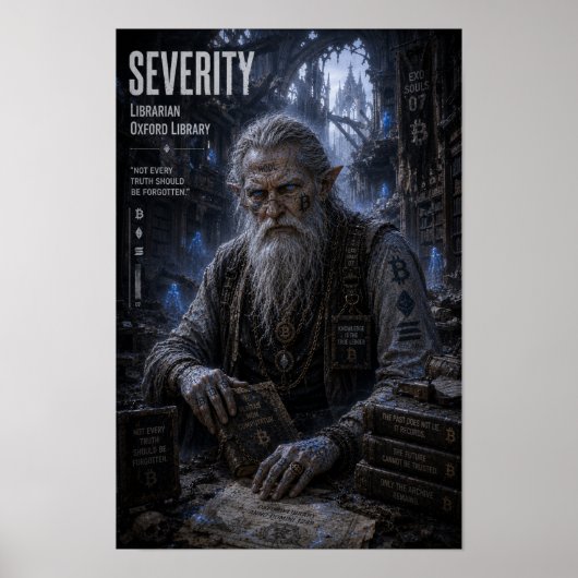 Poster Sévérité / Bibliothécaire / Bibliothèque d'Oxford (Devant)