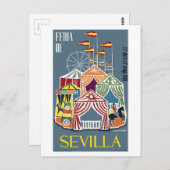 Poster Sevilla 1960 Briefkaart (Voorkant / Achterkant)