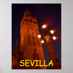 Poster Sevilla Catedral-Spanje