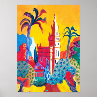 Poster Séville Espagne.