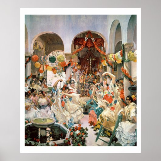 Poster Séville (huile sur toile) (Devant)