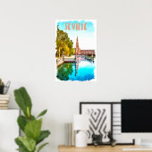 Poster Séville vintage Espagne Andalousie (Bureau à domicile)