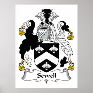 Poster Sewell Family Crest