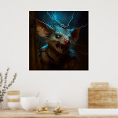 Poster sewer rat (Cuisine)