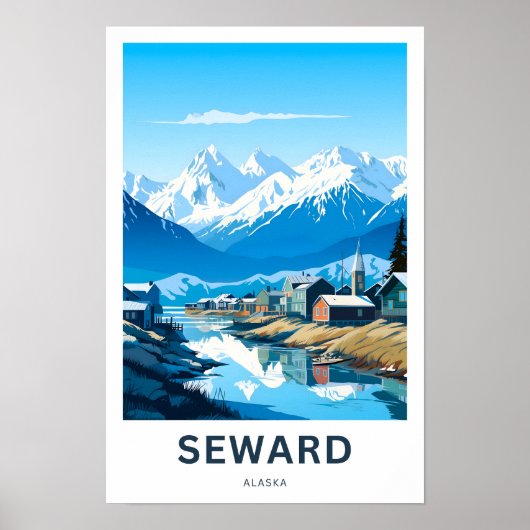 Poster Sewing Alaska Travel Print (Devant)