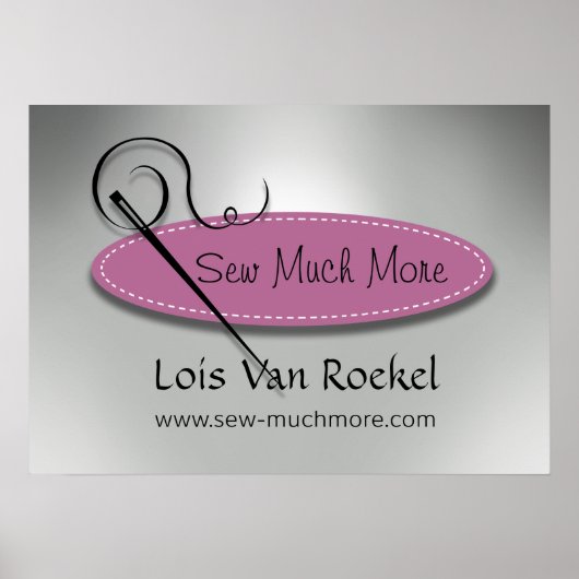 Poster "Sewing Diva" - Seamstress, Dressmaker, Designer (Devant)