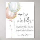 Poster Sexe Révèle À Quel Point Est Gros Son Ventre Bébé  (Devant)