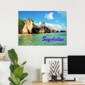 Poster Seychelles (Bureau à domicile)