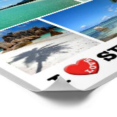 Poster Seychelles - I Love - (Coin)