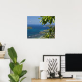 Poster Seychelles, île de Mahé. Côte ouest (Bureau à domicile)