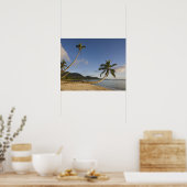 Poster Seychelles, île de Mahe, palmier horizontal, (Cuisine)