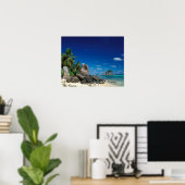 Poster Seychelles, Mahe Island, Anse Royale Beach. (Bureau à domicile)