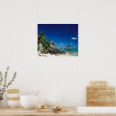 Poster Seychelles, Mahe Island, Anse Royale Beach. (Cuisine)