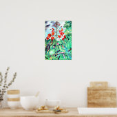 Poster Seychelles Parakeet, Psittacula wardi (Cuisine)