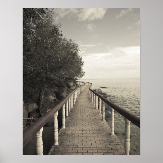 Poster Seychelles, Praslin Island, Anse Bois de Rose, (Devant)