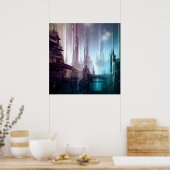 Poster SF Futuristic City 2 (Cuisine)