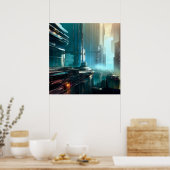 Poster SF Futuristic City 3 (Cuisine)