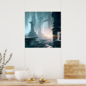 Poster SF Futuristic City 4 (Cuisine)