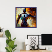 Poster SF - Héros de l'intelligence artificielle 1 (Bureau à domicile)