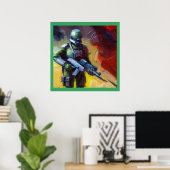 Poster SF - Héros militaire 2 (Bureau à domicile)