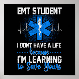 Poster SGE Sarcastique Étudiant d'urgence en EGE Je n'ai 