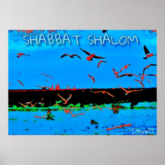 Poster Shabbat Shalom (Devant)