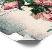 Poster shabby chic, découpage, victorien, français chic, (Coin)