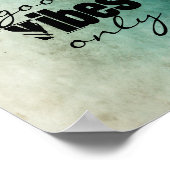 poster shabby chic style good vibes only (Hoek)