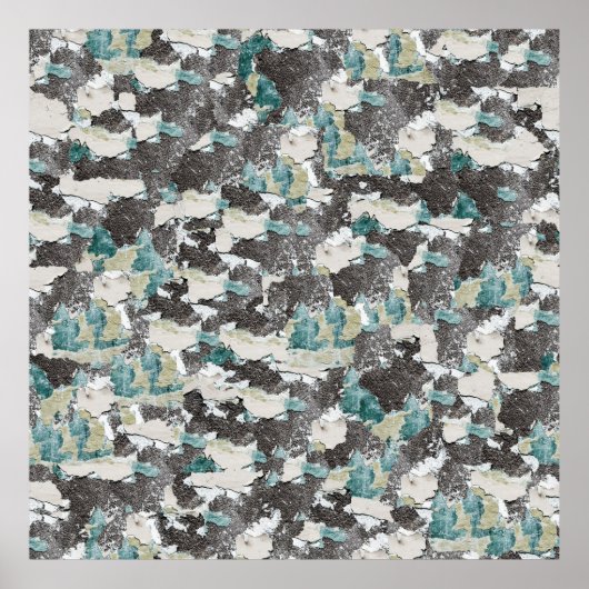 Poster Shabby wall seamless texture backgroundart, paint, (Devant)