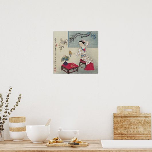 Poster S'habiller le matin (Cuisine)