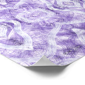 Poster Shadow Abstract Light Purple Watercolor Art (Coin)