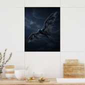 Poster Shadow Bat Moonlit Cavern (Cuisine)