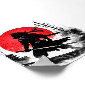 Poster Shadow Ninja Wolf Japanese pastor print (Coin)